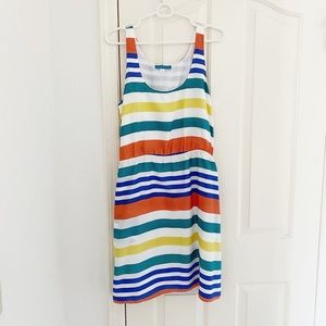 Pim + Larkin Colorful Striped Sleeveless Dress